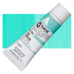 Holbein Acrylic Gouache - Ice Green, 40 ml tube and swatch