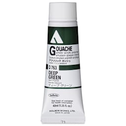 Holbein Acrylic Gouache - Deep Green, 40 ml tube