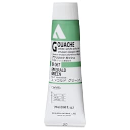 Holbein Acrylic Gouache - Emerald Green, 20 ml tube