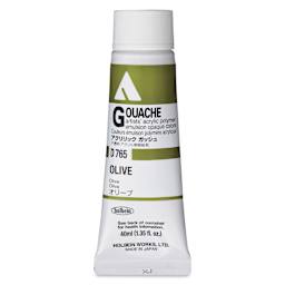 Holbein Acrylic Gouache – Olive, 40 ml tube