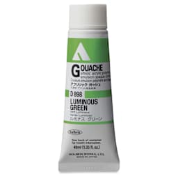 Holbein Acrylic Gouache – Luminous Green, 40 ml tube