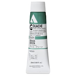 Holbein Acrylic Gouache - Grass Green, 20 ml tube