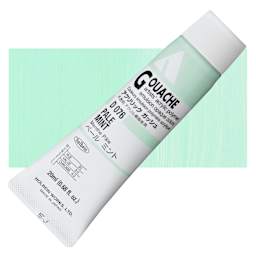 Holbein Acrylic Gouache - Pale Mint, 20 ml tube and swatch