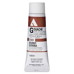 Holbein Acrylic Gouache – Burnt Sienna, 40 ml tube