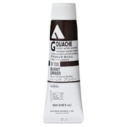 Holbein Acrylic Gouache - Burnt Umber, 20 ml tube
