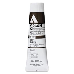 Holbein Acrylic Gouache - Raw Umber, 20 ml tube