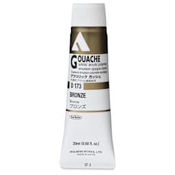 Holbein Acrylic Gouache - Bronze, 20 ml tube