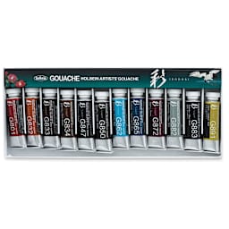 Holbein Irodori Artist Gouache - Winter, Set of 12, 15 ml, Tubes