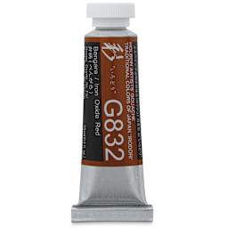 Holbein Irodori Artist Gouache - Iron Oxide Red, 15 ml, Tube (Front of tube)