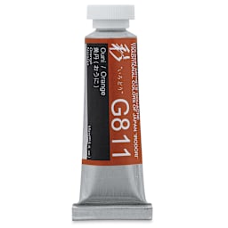 Holbein Irodori Artist Gouache - Orange, 15 ml, Tube (Front of tube)