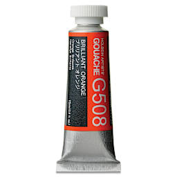 Holbein Artists' Gouache - Brilliant Orange, 15 ml tube
