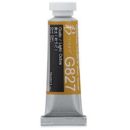 Holbein Irodori Artist Gouache - Light Ochre, 15 ml, Tube (Front of tube)