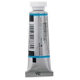 Holbein Irodori Artist Gouache - Geisha Blue, 15 ml, back of tube