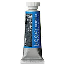 Holbein Artists' Gouache - Primary Cyan, 15 ml tube