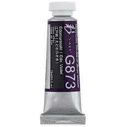 Holbein Irodori Artist Gouache - Edo Violet, 15 ml, Tube (Front of tube)