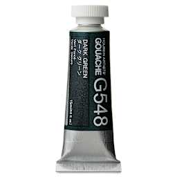 Holbein Artists' Gouache - Dark Green, 15 ml tube