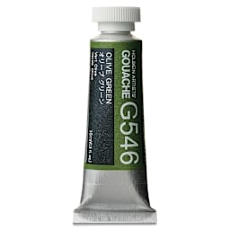 Holbein Artists' Gouache - Olive Green, 15 ml tube