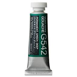 Holbein Artists' Gouache - Permanent Green Deep, 15 ml tube