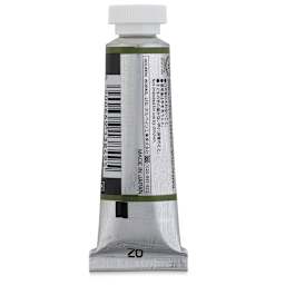 Holbein Irodori Artist Gouache - Elm Green, 15 ml, Tube (Back of tube)