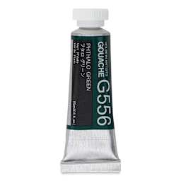 Holbein Artists' Gouache - Phthalo Green, 15 ml, Tube (Front)
