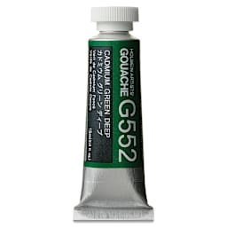Holbein Artists' Gouache - Cadmium Green Deep, 15 ml tube