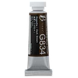 Holbein Irodori Artist Gouache - Dark Brown, 15 ml, Tube (Front of tube)