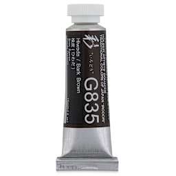 Holbein Irodori Artist Gouache - Bark Brown, 15 ml, Tube (Front of tube)