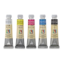 Maimeri Artist Gouache - Primary Colors, Set of 5, 20 ml, Tubes (Out of packaging)