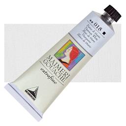 Maimeri Artist Gouache - Titanium White, 60 ml tube and swatch