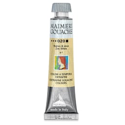 Maimeri Artist Gouache - Zinc White, 20 ml tube
