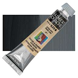 Maimeri Artist Gouache - Black Lake, 20 ml tube and swatch