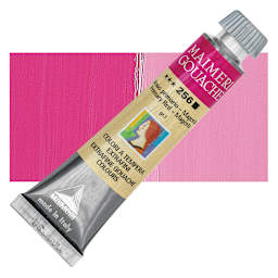 Maimeri Artist Gouache - Primary Red - Magenta, 20 ml tube and swatch