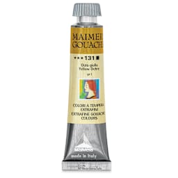 Maimeri Artist Gouache - Yellow Ochre, 20 ml tube