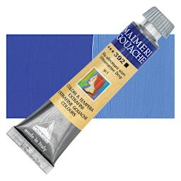 Maimeri Artist Gouache - Ultramarine Deep, 20 ml tube and swatch