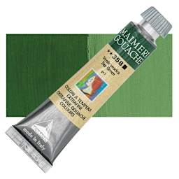 Maimeri Artist Gouache - Sap Green, 20 ml tube and swatch