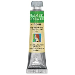 Maimeri Artist Gouache - Brilliant Green Light, 20 ml tube