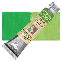 Maimeri Artist Gouache - Cinnabar Green Light, 20 ml tube and swatch