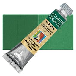 Maimeri Artist Gouache - Cinnabar Green Deep, 20 ml tube and swatch
