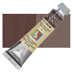 Maimeri Artist Gouache - Burnt Umber, 20 ml tube and swatch