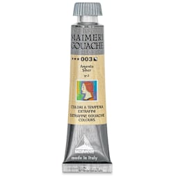 Maimeri Artist Gouache - Silver, 20 ml tube