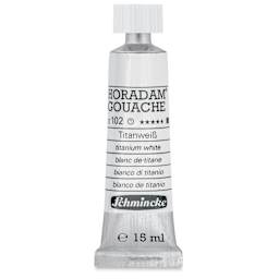 Schmincke Horadam Artist Gouache - Titanium White, 15 ml tube