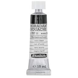 Schmincke Horadam Artist Gouache - Ivory Black, 15 ml tube