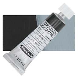 Schmincke Horadam Artist Gouache - Neutral Gray, 15 ml tube and swatch