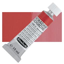 Schmincke Horadam Artist Gouache - Cadmium Red Deep, 15 ml tube and swatch