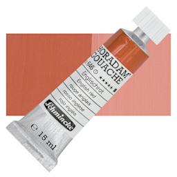 Schmincke Horadam Artist Gouache - English Red, 15 ml tube and swatch