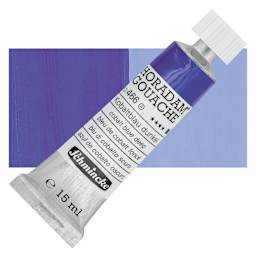 Schmincke Horadam Artist Gouache - Cobalt Blue Deep, 15 ml tube and swatch