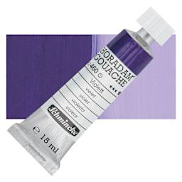 Schmincke Horadam Artist Gouache - Violet, 15 ml tube and swatch
