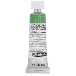 Schmincke Horadam Artist Gouache - Cobalt Green Light, 15 ml tube, front
