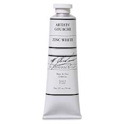 M. Graham Artists' Gouache - Zinc White, 59 ml tube