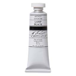 M. Graham Artists' Gouache - Lamp Black, 15 ml tube